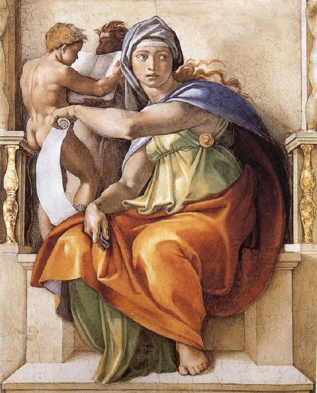 Michelangelo Buonarroti Delphic Sybyl China oil painting art